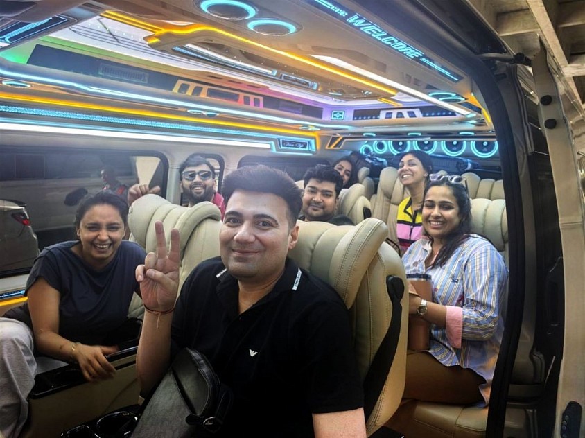 Spacious VIP van for families, groups, and luggage.